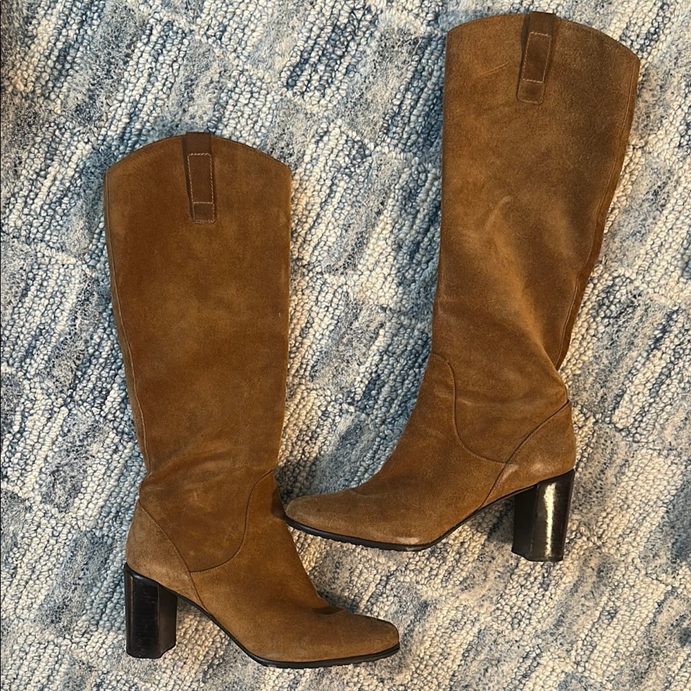 Stuart Weitzman Brown Heeled Boots